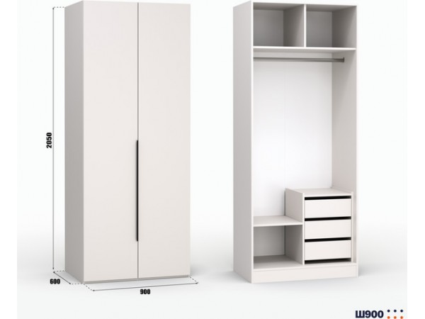 Шкаф Лора (Модерн) для одежды Ш 900 кашемир