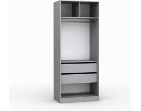 Шкаф Лора (Модерн) для одежды Ш 1000.2 серый шифер