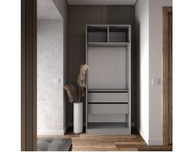 Шкаф Лора (Модерн) для одежды Ш 1000.2 серый шифер