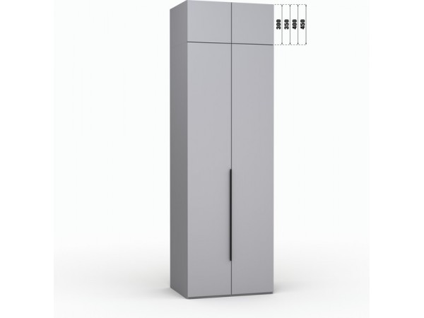 Шкаф Лора (Модерн) ВШ 800.40 серый шифер