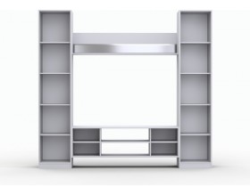 Набор мебели для гостиной (стенка) Рози "Дезире-2.4" белый