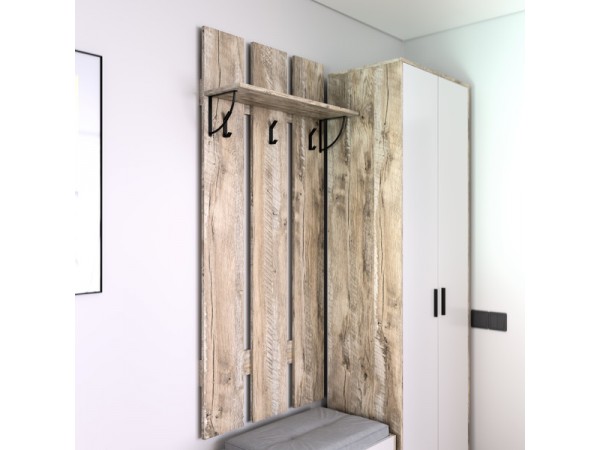 Вешалка АМ (ВК) 90 дуб юкон