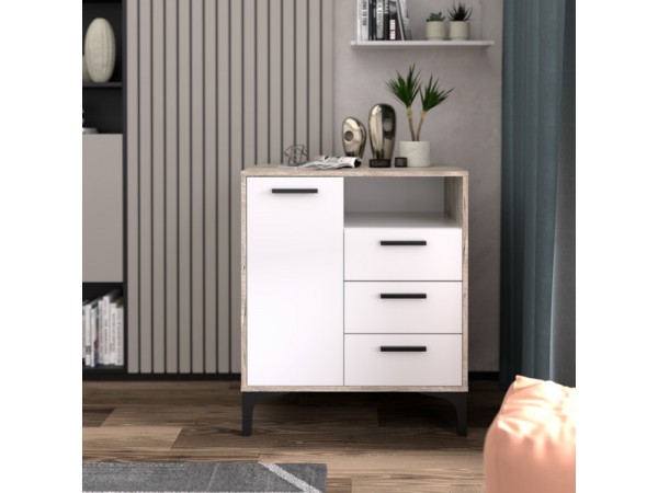 Тумба АВ (ТК) 70.1-3 белый-дуб юкон