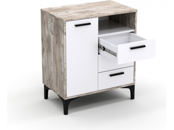 Тумба АВ (ТК) 70.1-3 белый-дуб юкон