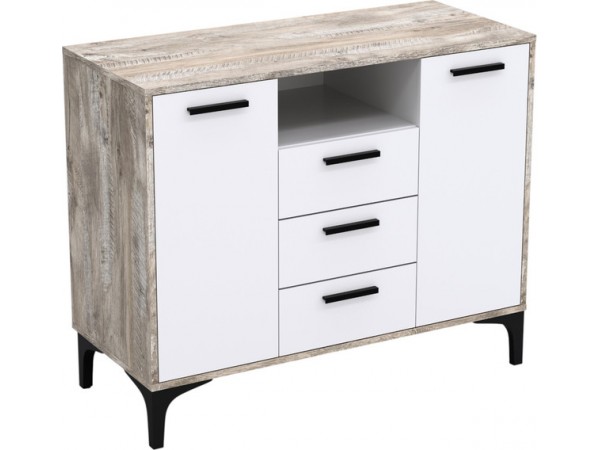 Тумба АВ (ТК) 130.2-3 белый-дуб юкон