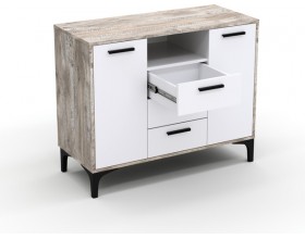 Тумба АВ (ТК) 130.2-3 белый-дуб юкон