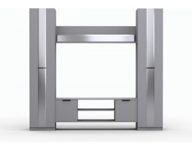 Набор мебели для гостиной (стенка) Рози "Дезире-2.4" серый
