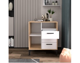 Тумба АВ (ТК) 90.1-3 белый-дуб крафт
