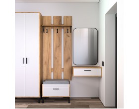 Тумба КнТ (ТнК) 70-1 белая-дуб крафт