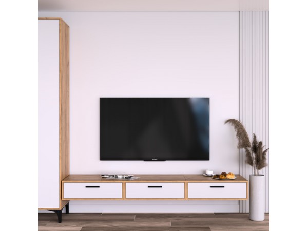 Тумба КнТ (ТнК) 70-1 белая-дуб крафт