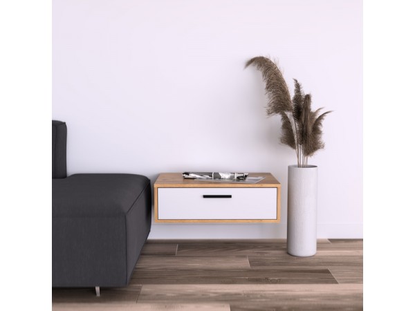 Тумба КнТ (ТнК) 70-1 белая-дуб крафт