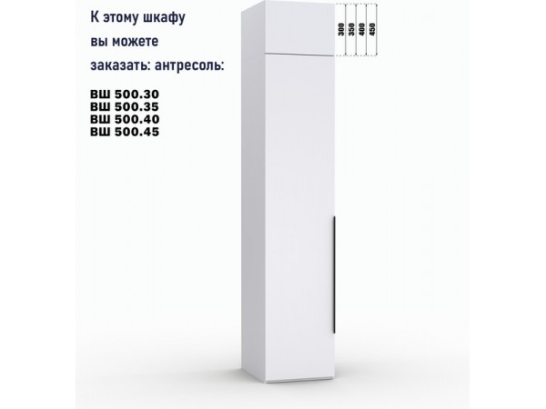 Шкаф Лора (Модерн) для одежды Ш 500.2 белый