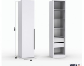 Шкаф Лора (Модерн) для одежды Ш 500.2 белый