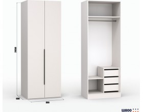 Шкаф Лора (Модерн) для одежды Ш 800 кашемир