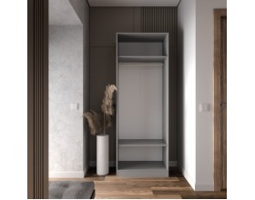 Шкаф Лора (Модерн) для одежды Ш 800.3 серый шифер