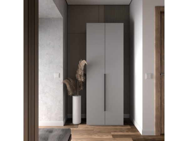 Шкаф Лора (Модерн) для одежды Ш 800.3 серый шифер