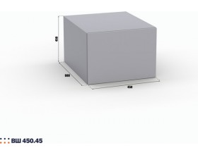 Шкаф Лора (Модерн) ВШ 450.45 серый шифер