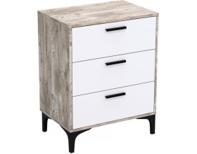 Комод ТТ (КК) 70-3 белый-дуб юкон