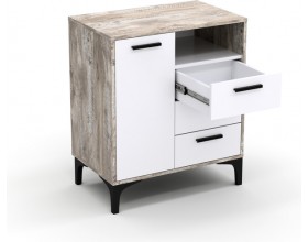 Тумба АВ (ТК) 90.1-3 белый-дуб юкон