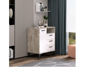 Тумба АВ (ТК) 90.1-3 белый-дуб юкон