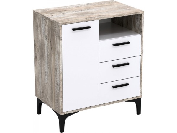 Тумба АВ (ТК) 90.1-3 белый-дуб юкон