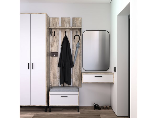 Тумба КнТ (ТнК) 70-1 белая-дуб юкон