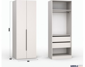 Шкаф Лора (Модерн) для одежды Ш 800.2 кашемир