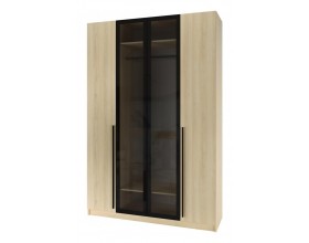 Шкаф Эльтон 4С/2400 Дуб Комано Стекло Графит