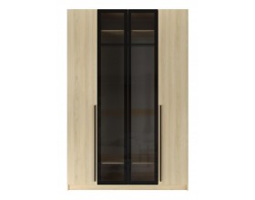 Шкаф Эльтон 4С/2400 Дуб Комано Стекло Графит