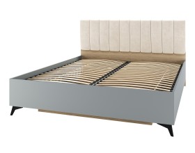 ЕВА Кровать 1600 с ортопедом Дуб Экспресив песочный Фрост