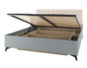 ЕВА Кровать 1600 с ортопедом Дуб Экспресив песочный Фрост