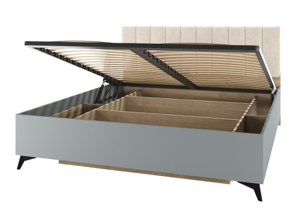 ЕВА Кровать 1600 с ортопедом Дуб Экспресив песочный Фрост