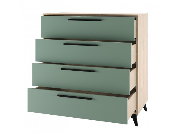 ЕВА Комод 900 4Я Дуб Экспресив песочный Муссон