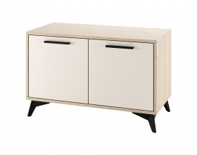 ЕВА Тумба 800 2С Дуб Экспресив песочный Сатин