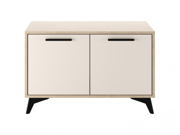 ЕВА Тумба 800 2С Дуб Экспресив песочный Сатин