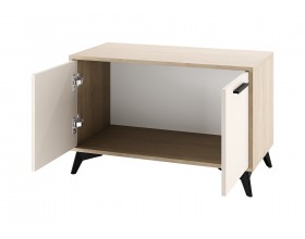 ЕВА Тумба 800 2С Дуб Экспресив песочный Сатин