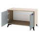 ЕВА Тумба 800 2С Дуб Экспресив песочный Фрост