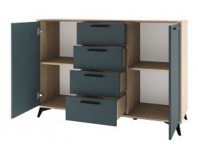 ЕВА Комод 1360 2С4Я Дуб Экспресив песочный Маренго