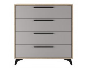 ЕВА Комод 900 4Я Дуб Экспресив песочный Рейн