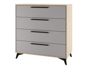 ЕВА Комод 900 4Я Дуб Экспресив песочный Рейн