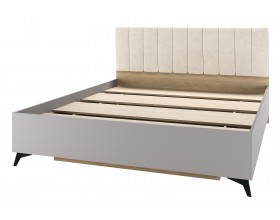 ЕВА Кровать 1600 с настилом ЛДСП Дуб Экспресив песочный Рейн