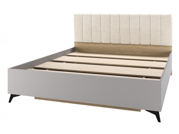 ЕВА Кровать 1600 с настилом ЛДСП Дуб Экспресив песочный Рейн