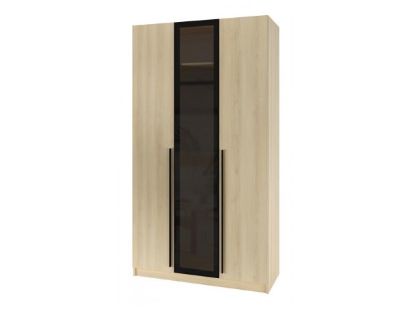 Шкаф Эльтон 3С/2200 Дуб Комано Стекло Графит