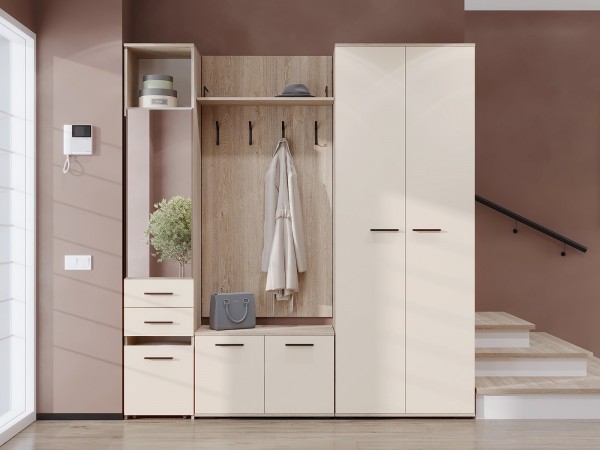 ИТАЛИЯ Обувница О-800 Дуб Экспресив песочный-Сатин