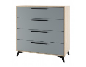 ЕВА Комод 900 4Я Дуб Экспресив песочный Фрост