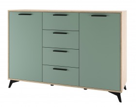 ЕВА Комод 1360 2С4Я Дуб Экспресив песочный Муссон