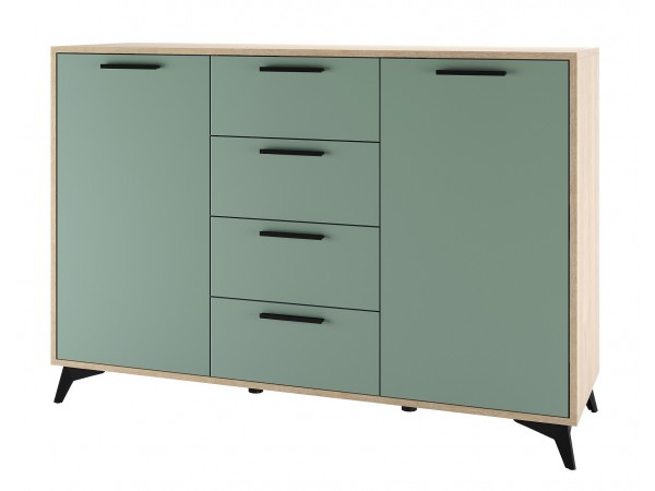 ЕВА Комод 1360 2С4Я Дуб Экспресив песочный Муссон