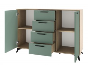 ЕВА Комод 1360 2С4Я Дуб Экспресив песочный Муссон