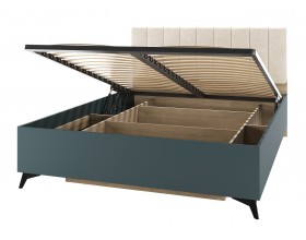 ЕВА Кровать 1400 с ортопедом Дуб Экспресив песочный Маренго