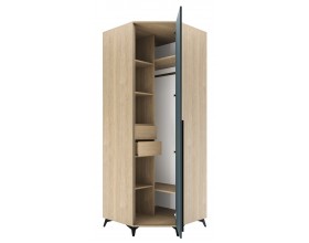 ЕВА Шкаф угловой 840 1С2Я Дуб Экспресив песочный Маренго